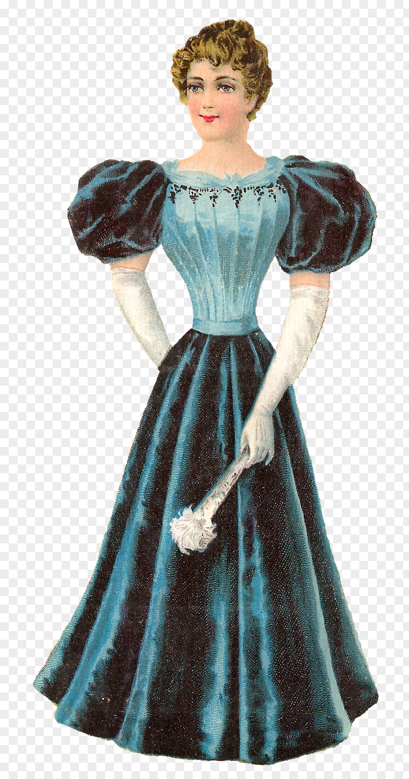 Women Dress Victorian Era Clothing Fashion Clip Art PNG