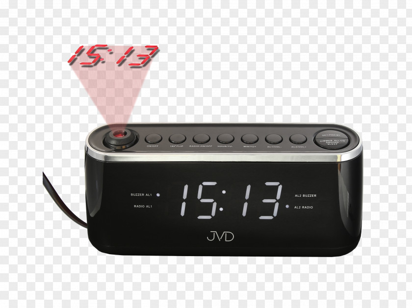 Clock Alarm Clocks Projector Radio Watch PNG