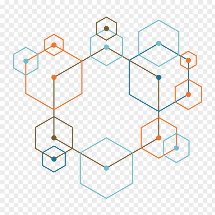 Colored Hexagon PNG