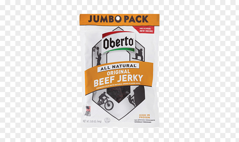 Jerky Oberto Sausage Company Bacon Beef Teriyaki PNG