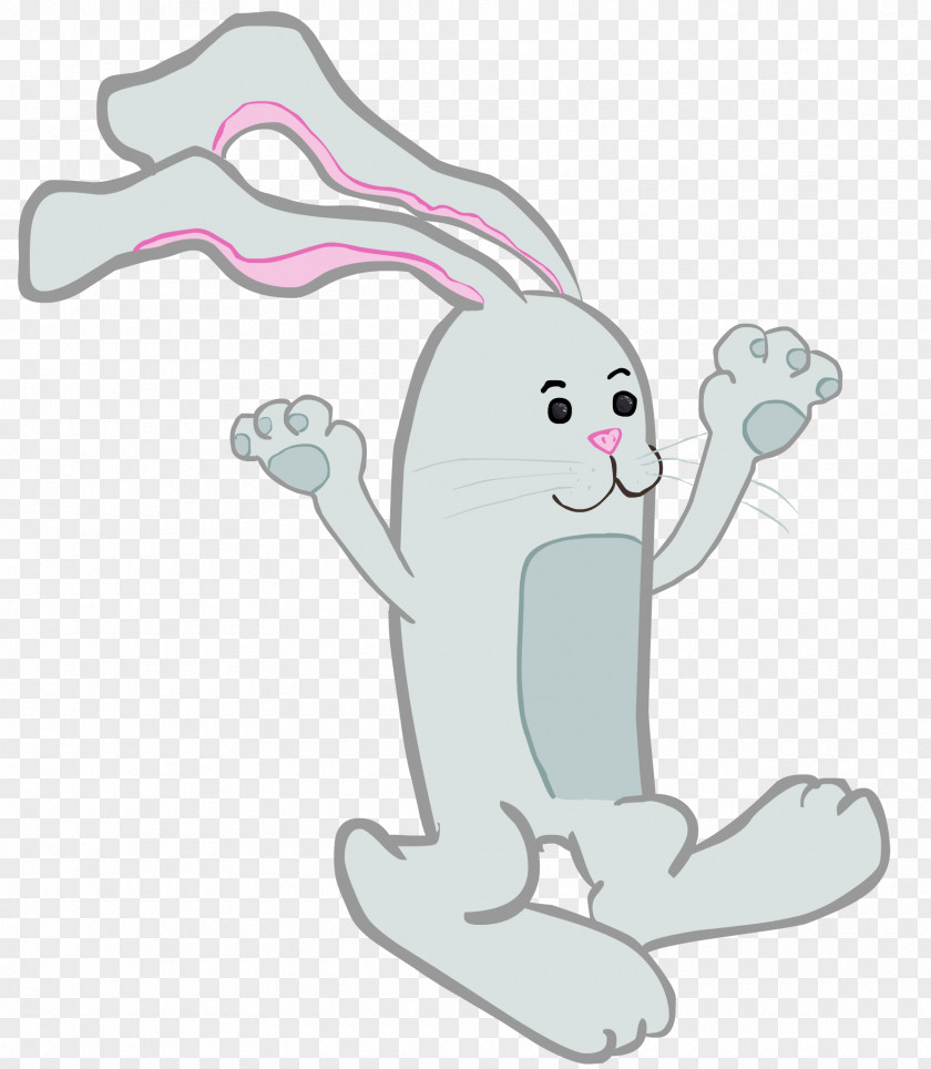 Jumping Rabbit Cat Marine Mammal Hare Finger Clip Art PNG