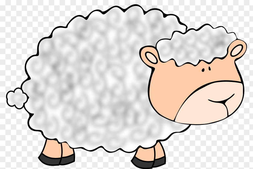 Vector Sheep Wool Cartoon Clip Art PNG