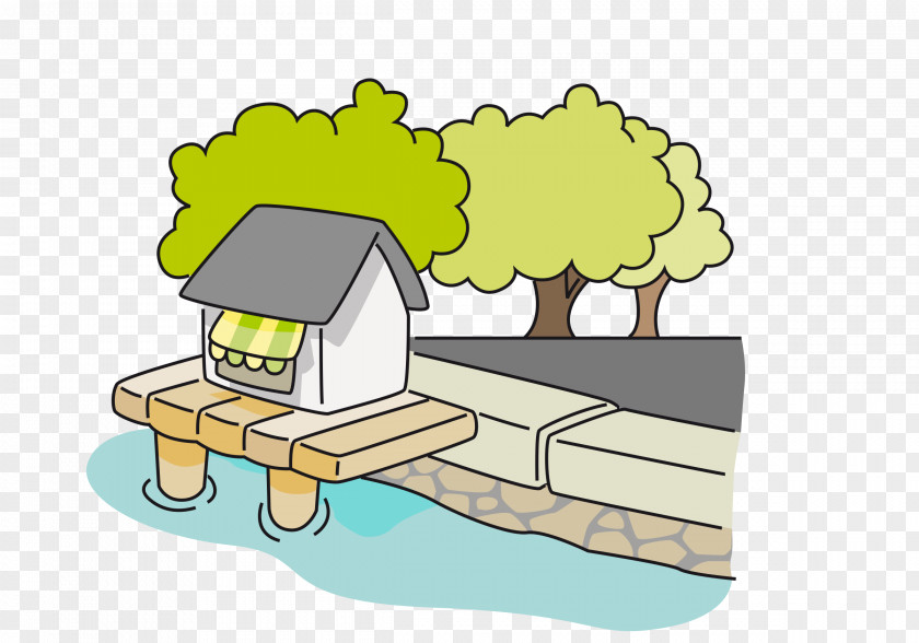 Cartoon Lake Water Clip Art PNG