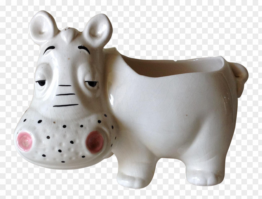 Hippo Ceramic Cattle Figurine Snout Tableware PNG