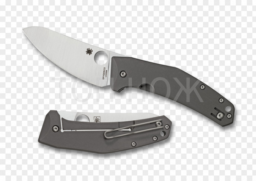 Knife Pocketknife Spyderco Blade CPM S30V Steel PNG