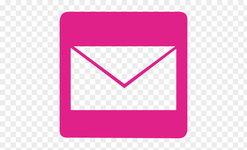 Triangle Magenta Mail Arrow PNG