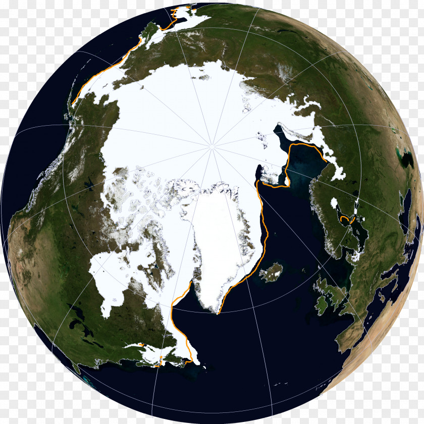 Satellite Map Arctic Ocean National Snow And Ice Data Center Measurement Of Sea Pack PNG