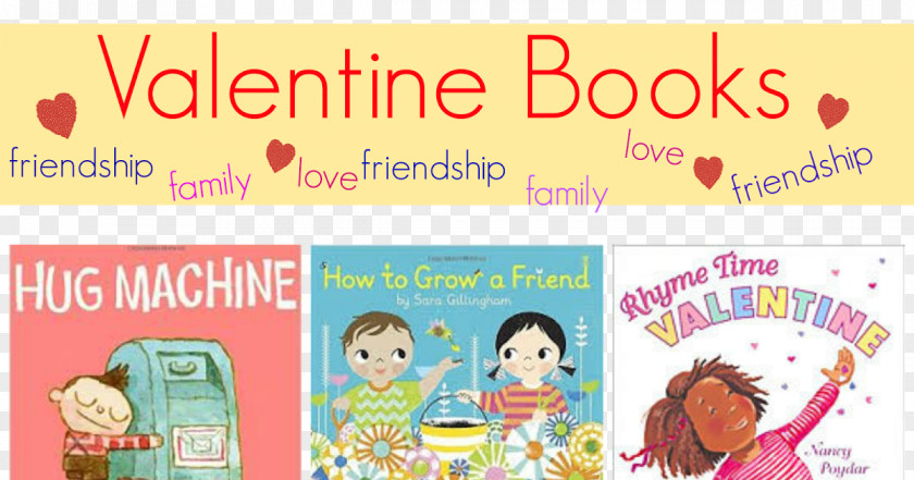 Toy Paper Rhyme Time Valentine Book Line PNG