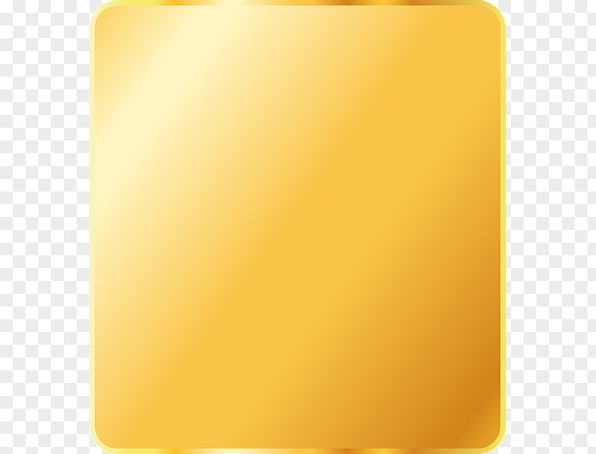 Button Square Gold Rectangle PNG