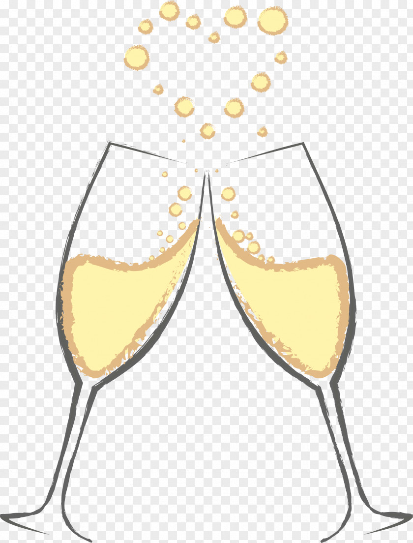 Champagne Glasses At A Feast Glass Sparkling Wine PNG