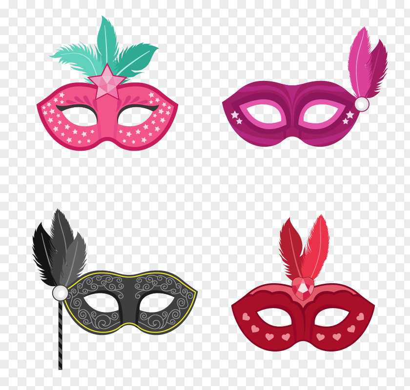 Dance Mask Feather Vector Download Euclidean Icon PNG