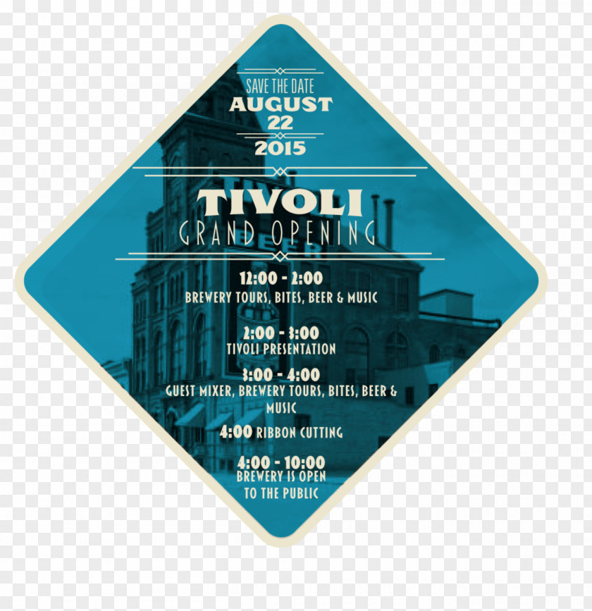 Grand Opening Exhibition Board Tivoli Brewing Co. Tap House Beer Brewery Company Food PNG