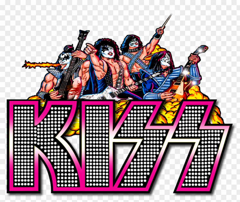 Kiss Visual Pinball Logo Stern Electronics, Inc. PNG