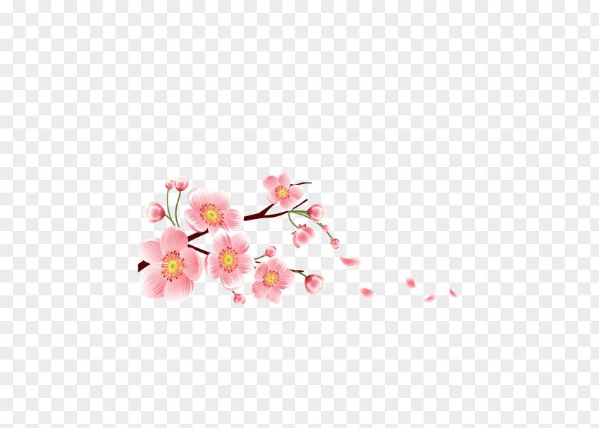 Peach Blossom Cartoon PNG