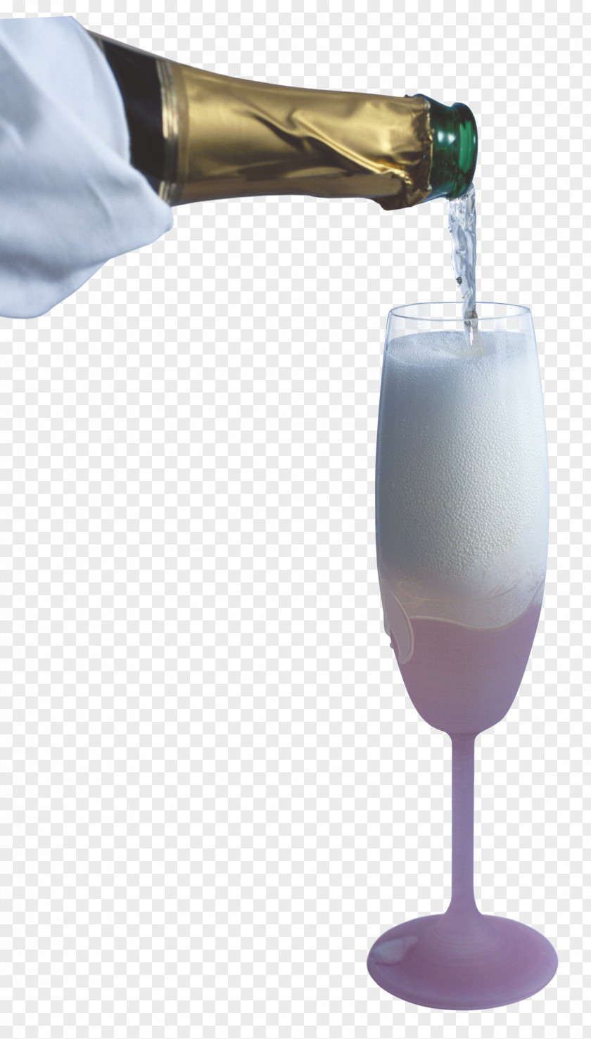 Bottle Wine Glass Champagne Drink PNG