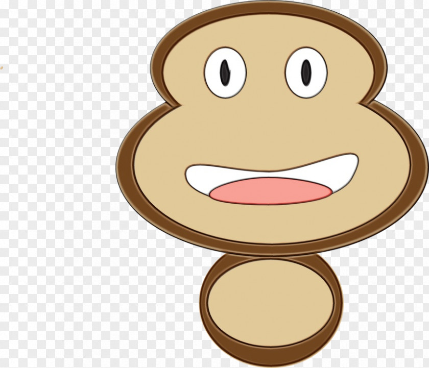 Finger Smile Monkey Cartoon PNG