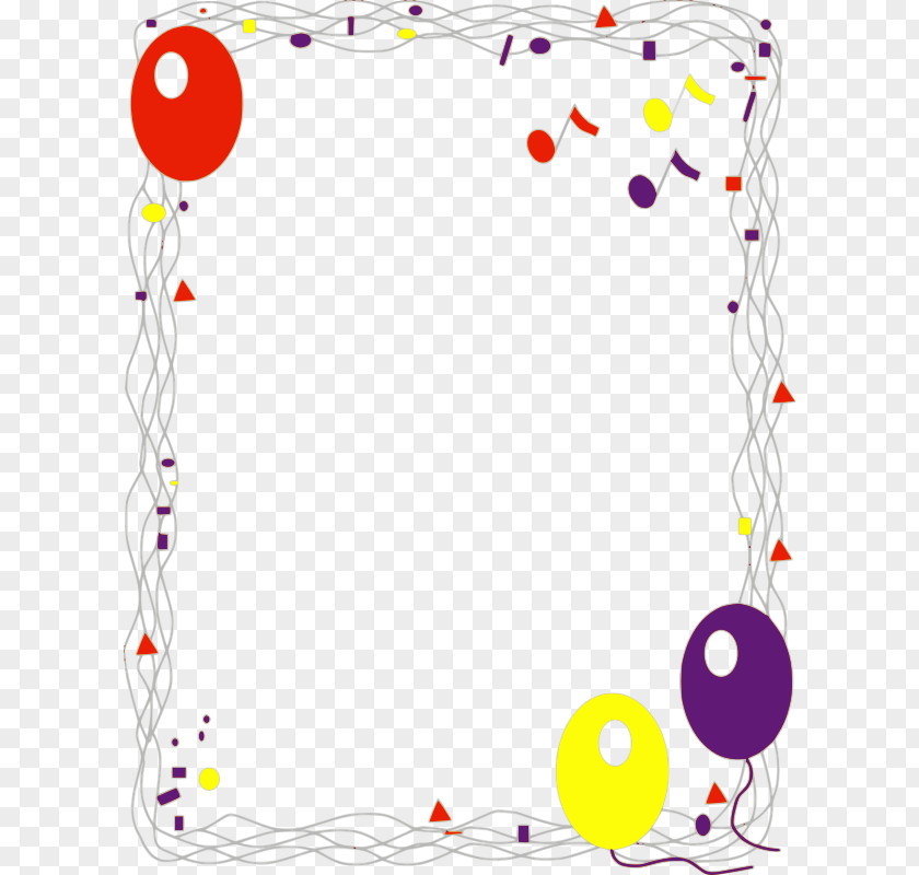 Free Birthday Borders Happy To You Party Clip Art PNG