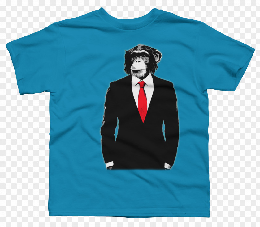 Personalized T-shirt Design Chimpanzee Gorilla Monkey Sleeve PNG