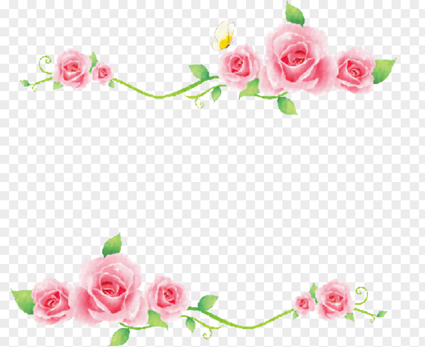 Chicken In Pasture Borders And Frames Clip Art Rose Flower Pink PNG