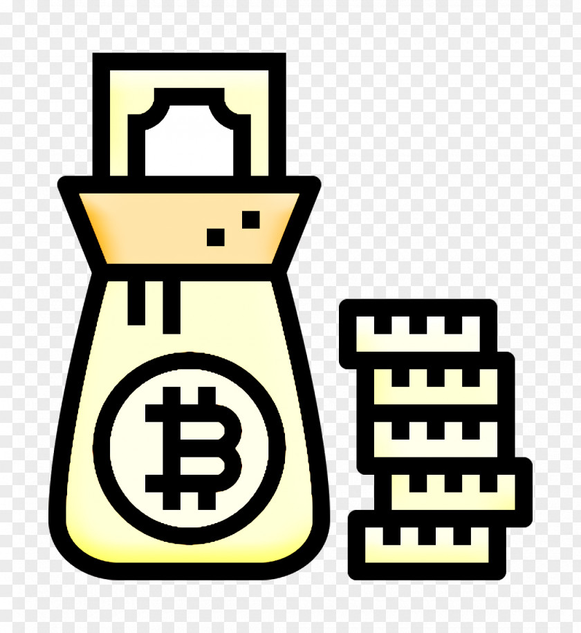 Money Icon Bitcoin Bag PNG