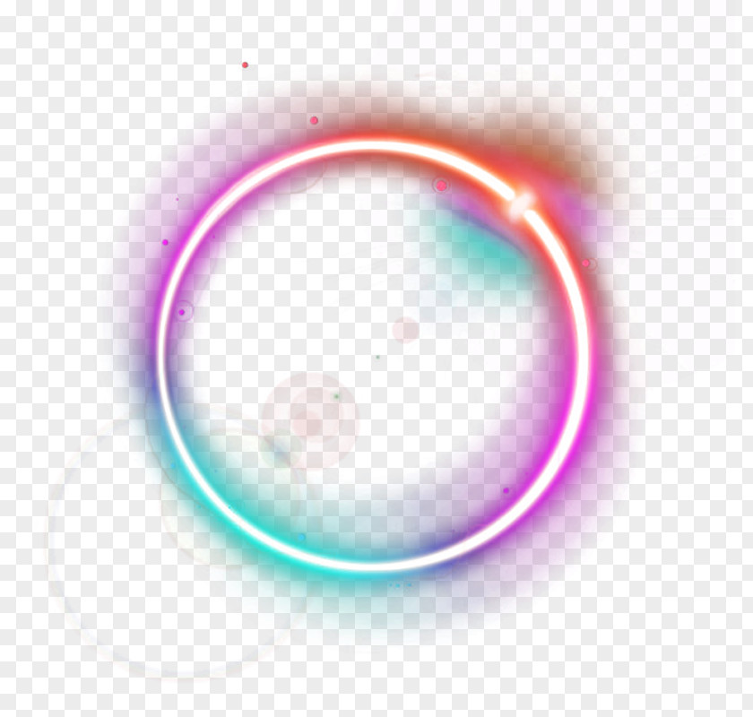 Multicolored Halo Light Download Wallpaper PNG