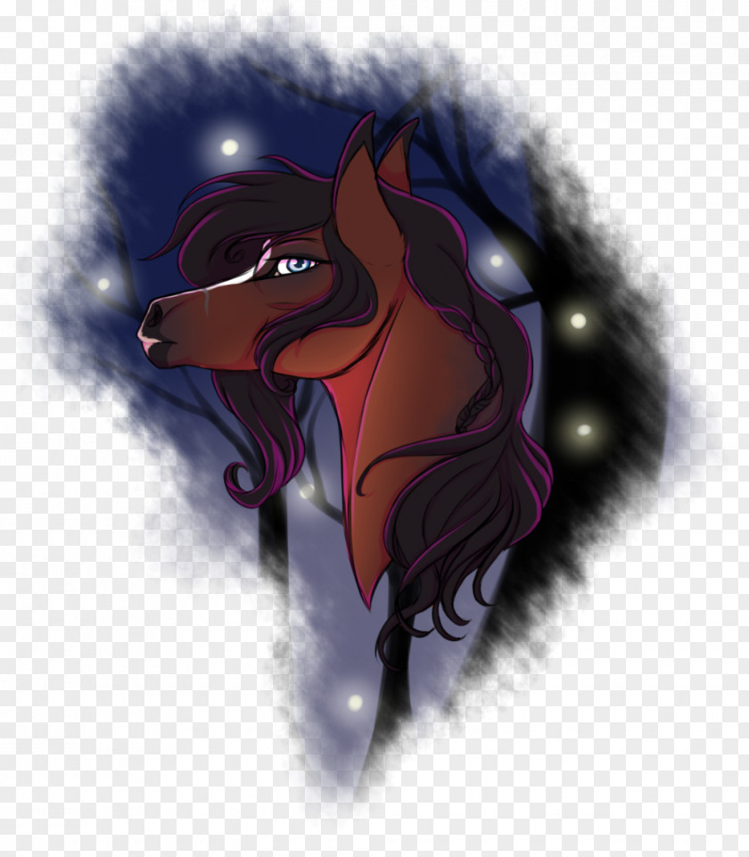 Mustang Demon Cartoon Desktop Wallpaper PNG