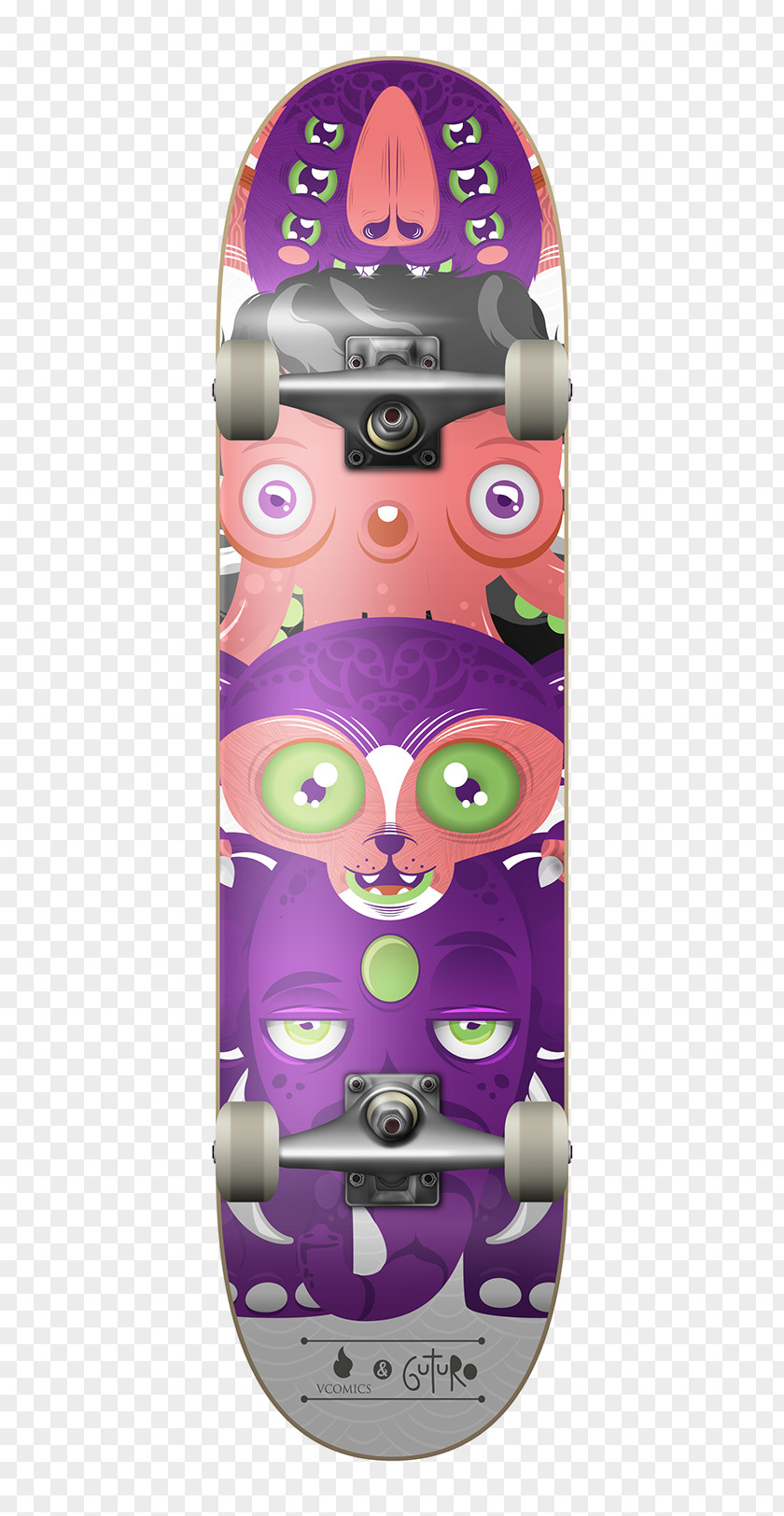 Purple Deeth Skateboarding PNG
