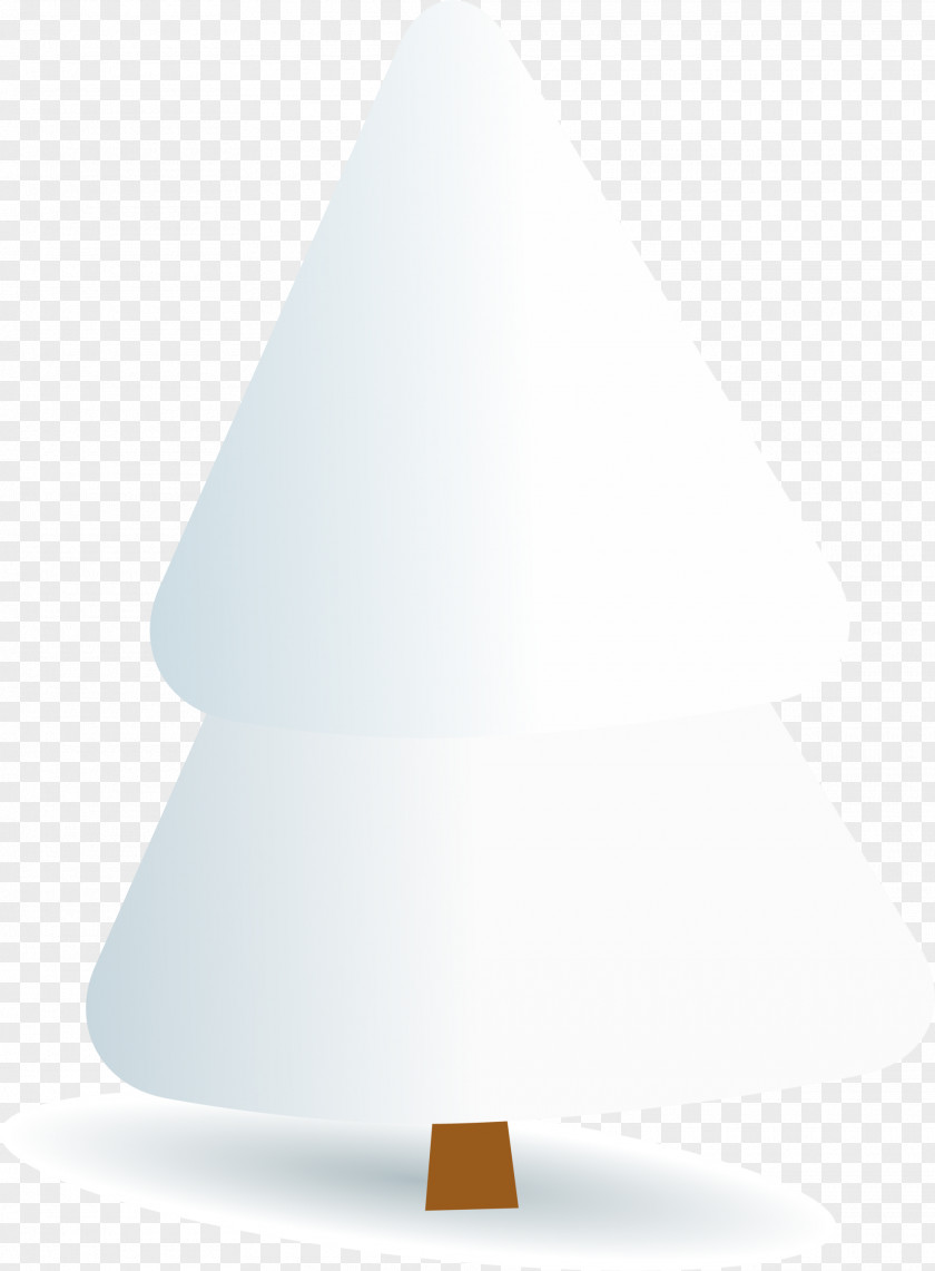 White Fresh Christmas Tree Lighting Angle PNG