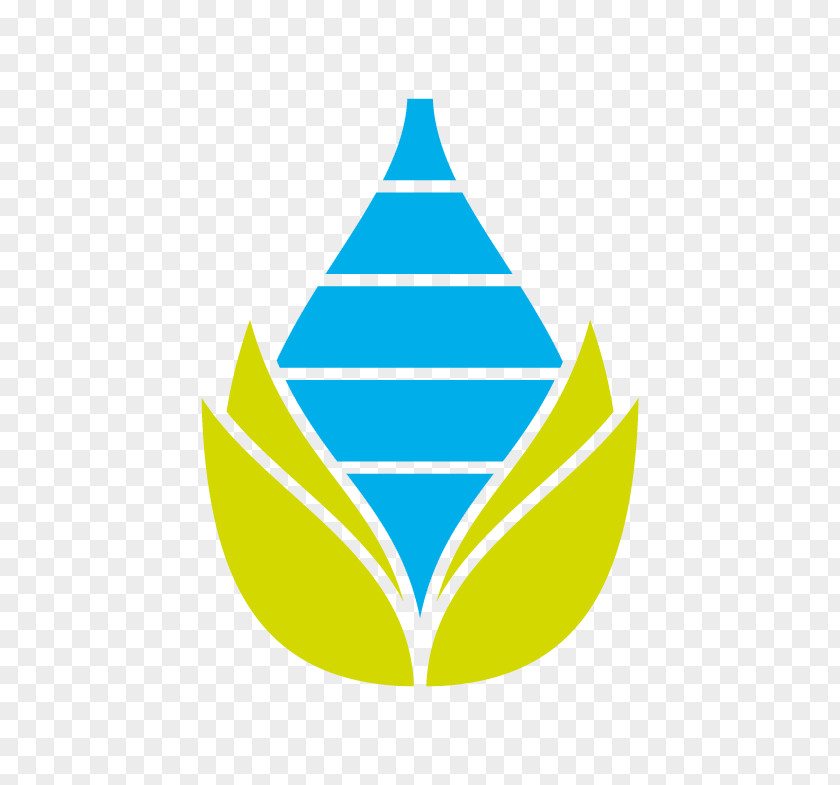 Aqua Turquoise Leaf Logo PNG