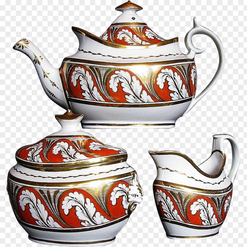 Ceramic Three Piece Porcelain Jug Tableware Pottery Vashon PNG