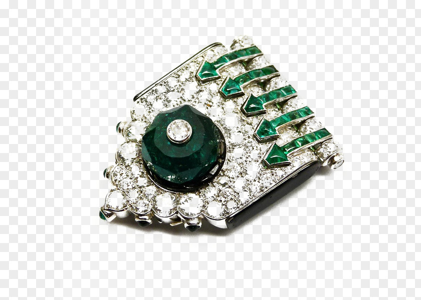 Emerald Brooch Jewellery Earring Diamond PNG