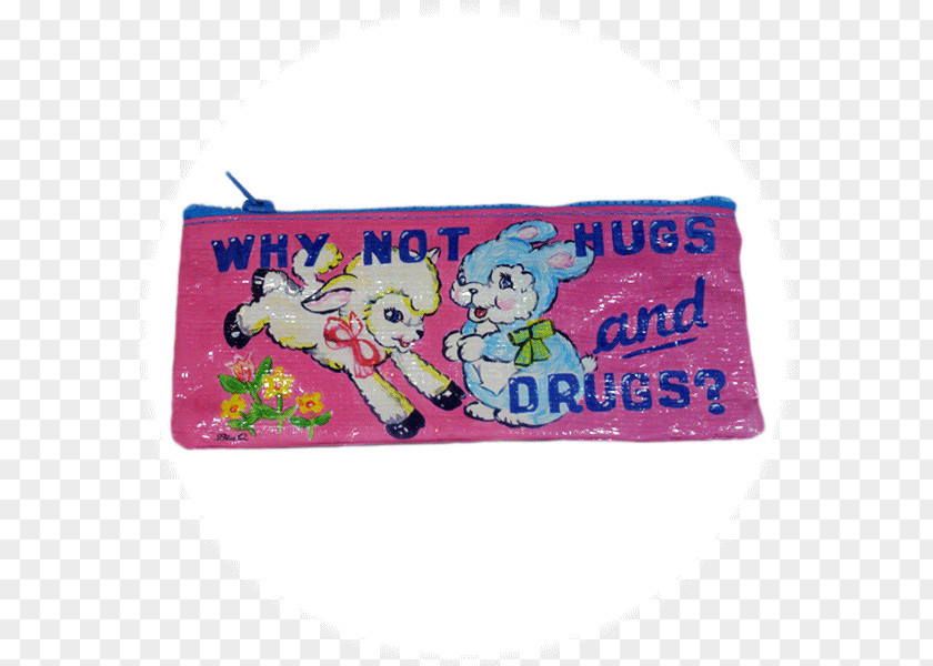 Hugs Not Drugs Blue Q Why & Pencil Case Pen Cases Hugs&Drugs Writing Implement PNG