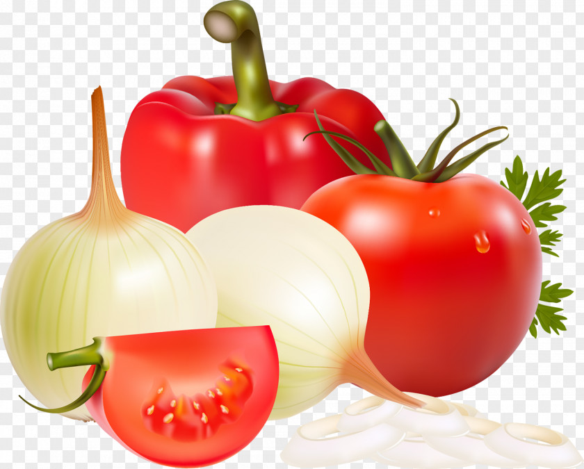 Tomato Onion Ring French Soup Bell Pepper PNG