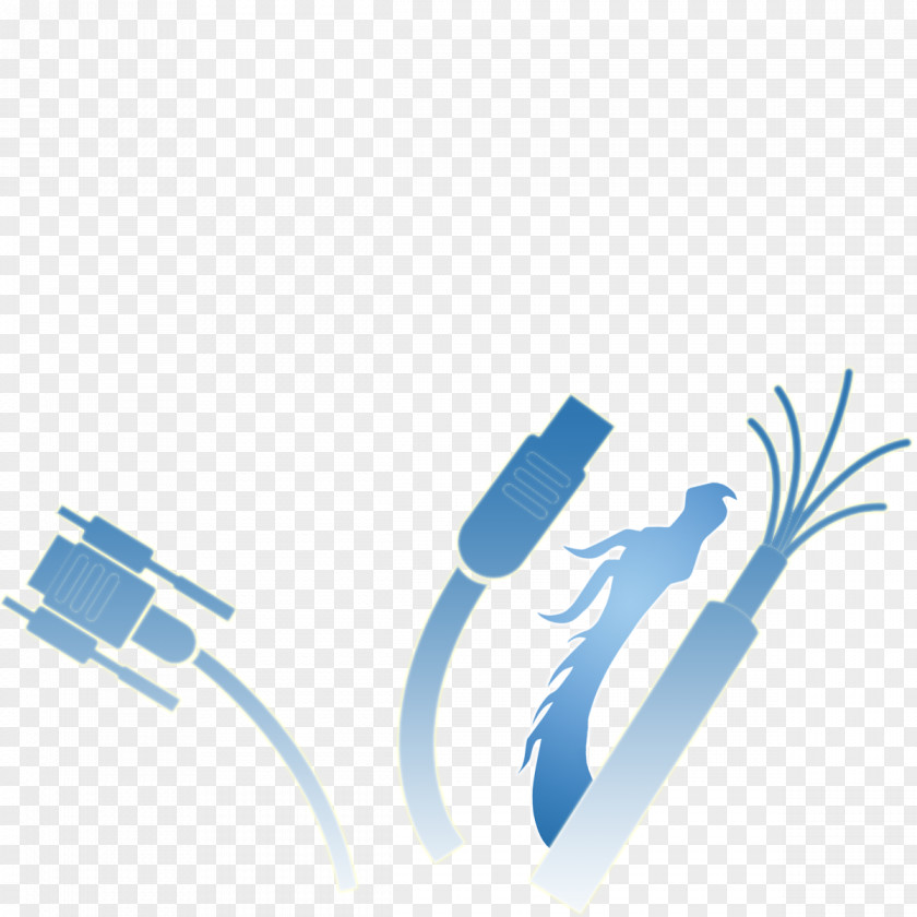 Cable Electric Blue Network Cartoon PNG