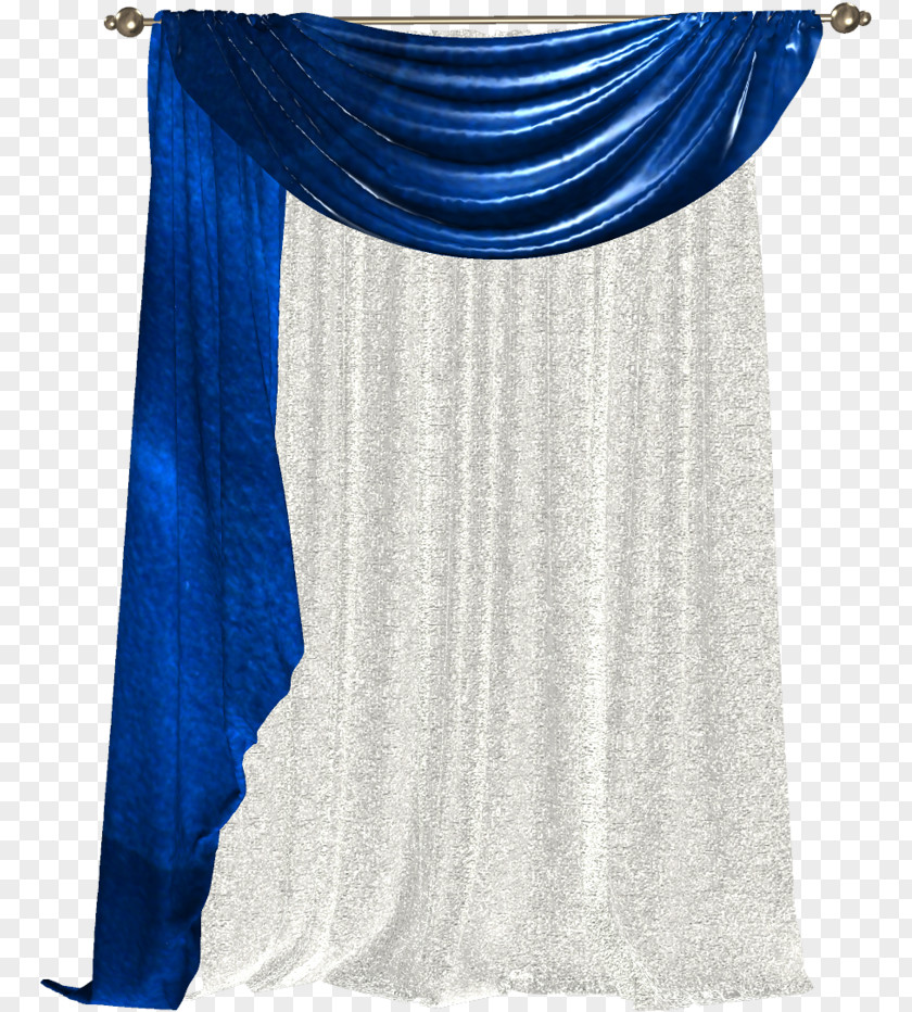Electric Blue Dress Curtain Transparency Door Firanka House PNG