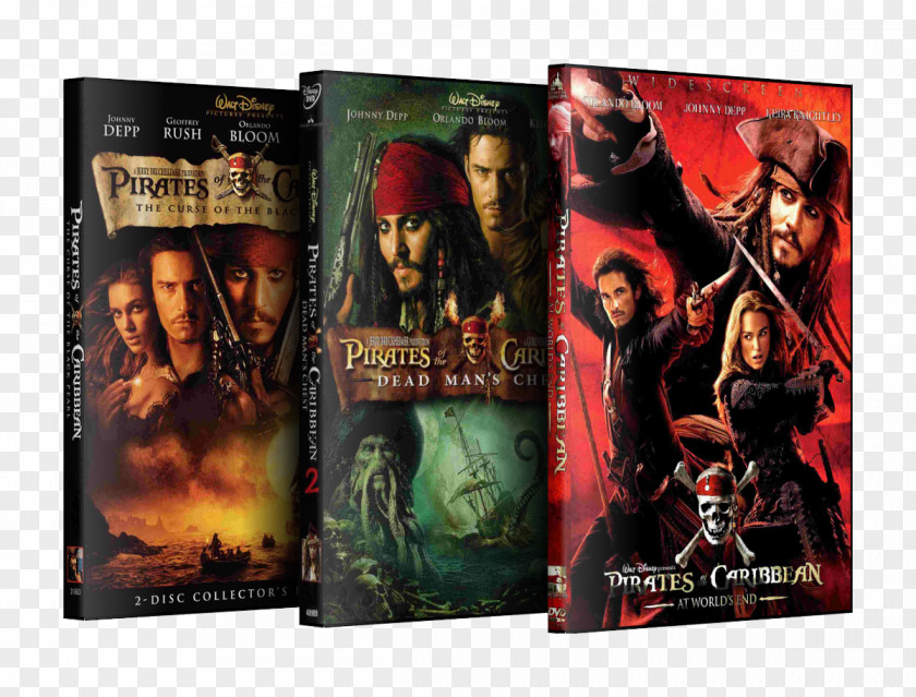 Pirates Of The Caribbean Action Film DVD & Toy Figures Tetralogy PNG