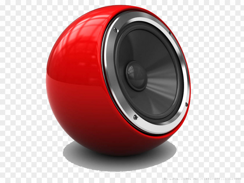 Red Speaker Loudspeaker Stock Photography Sound Illustration PNG