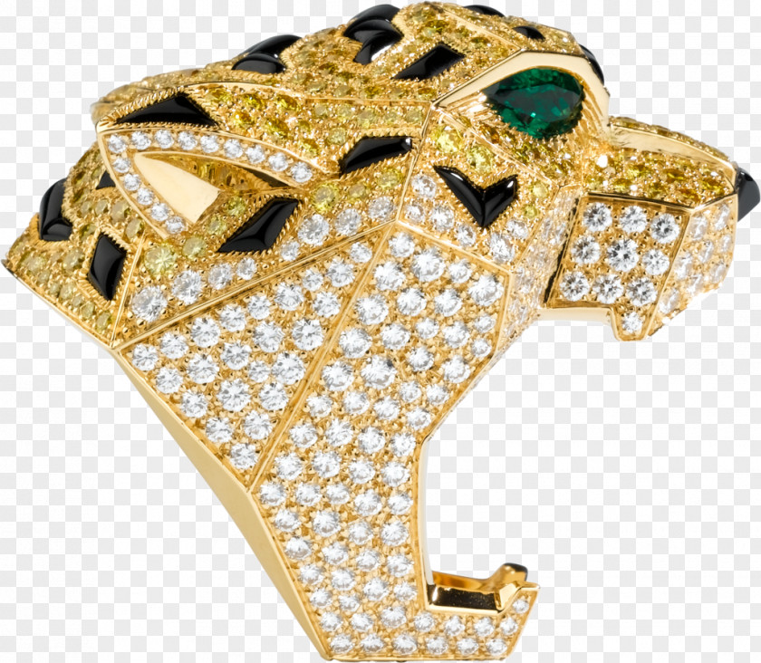 Ring Cartier Emerald Brilliant Diamond PNG