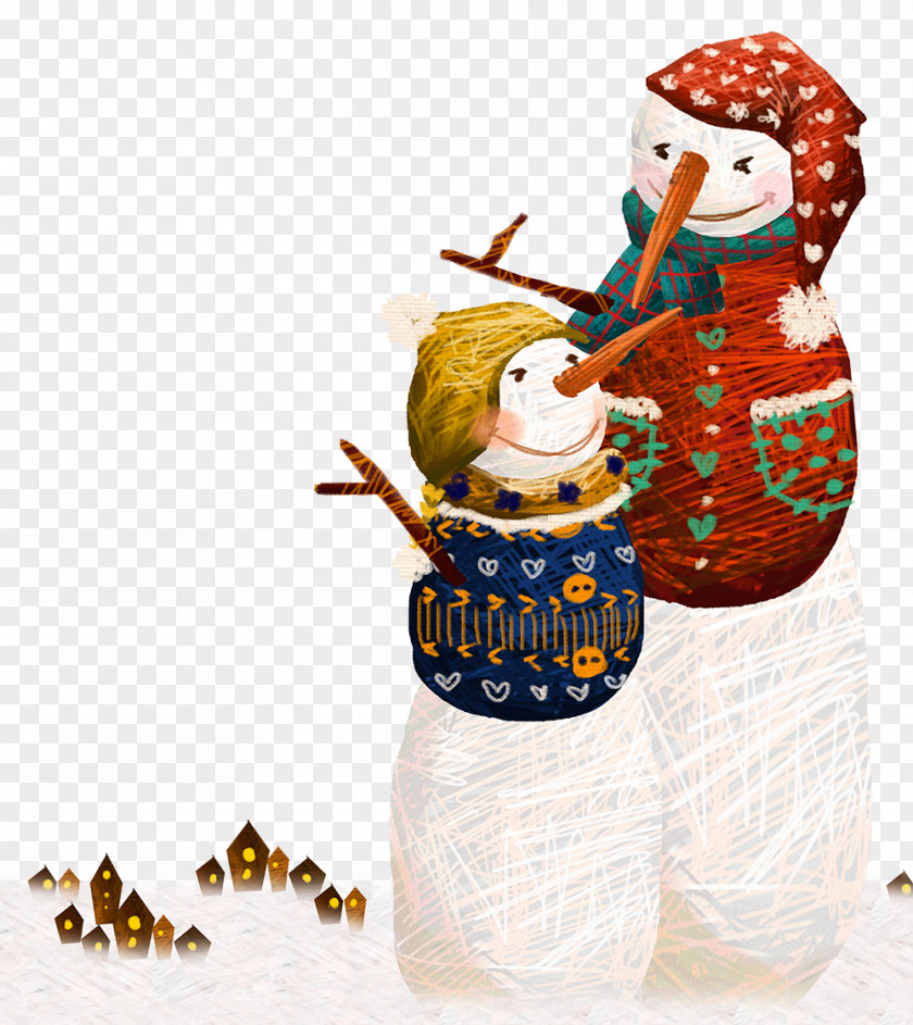 Scarecrow Snowman PNG