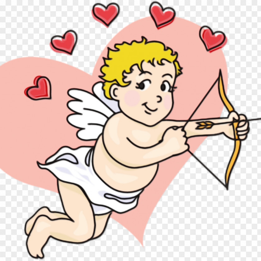 Thumb Pleased Cartoon Finger Cupid Line Art Sticker PNG