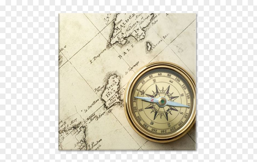 Compass Nautical Chart Map PNG