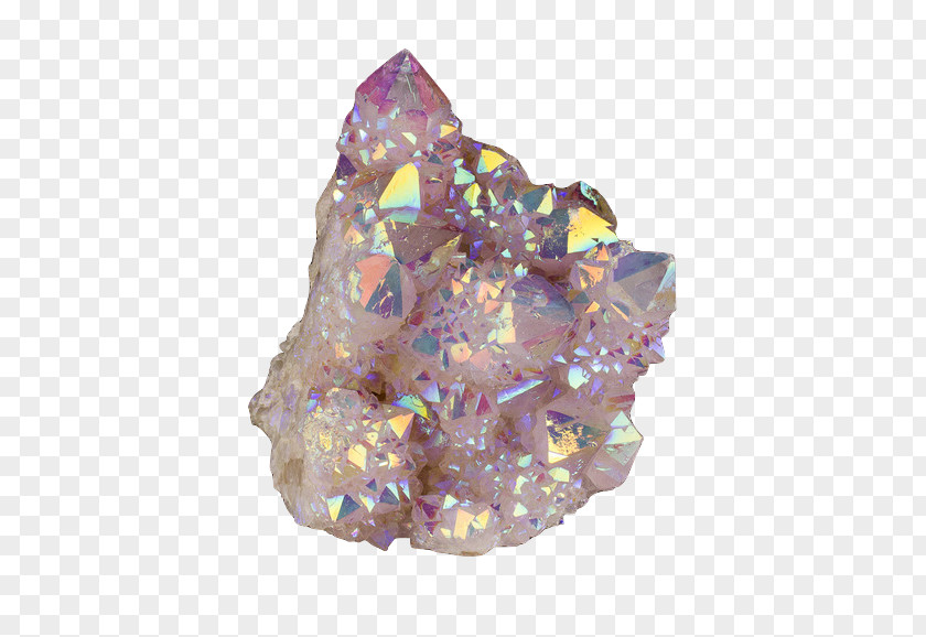Mineral Metal-coated Crystal Smoky Quartz Rock PNG