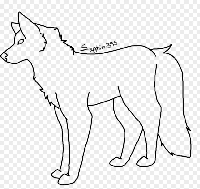 Dog Breed Red Fox Whiskers Line Art PNG