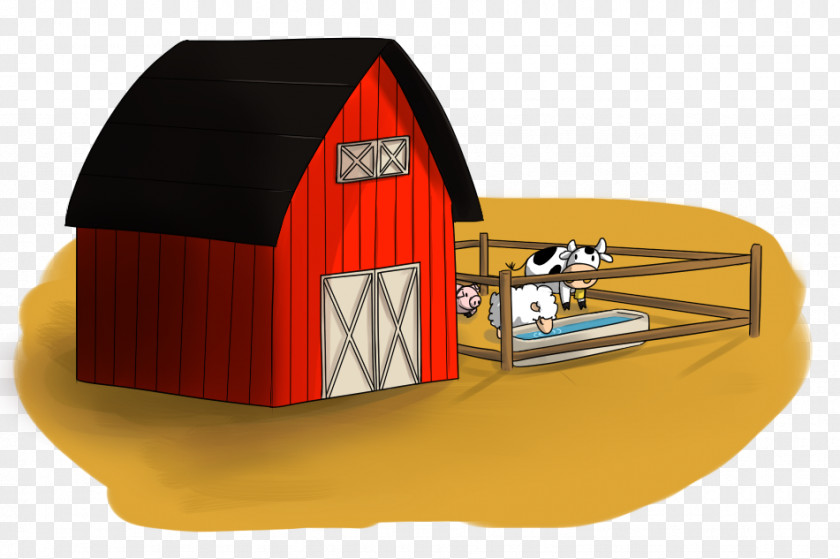 Farm Cliparts Pen Cattle Silo Barn Clip Art PNG