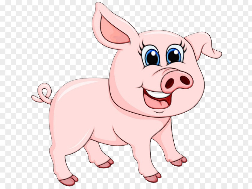 Pig Character Snout Cartoon Neck PNG