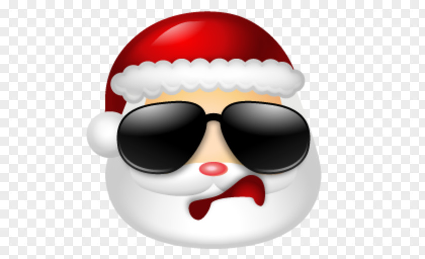 Santa Claus Emoticon Smiley Clip Art PNG