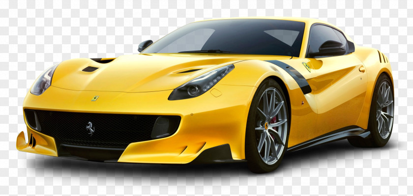 Yellow Ferrari F12tdf Car F12 250 GTO Enzo PNG