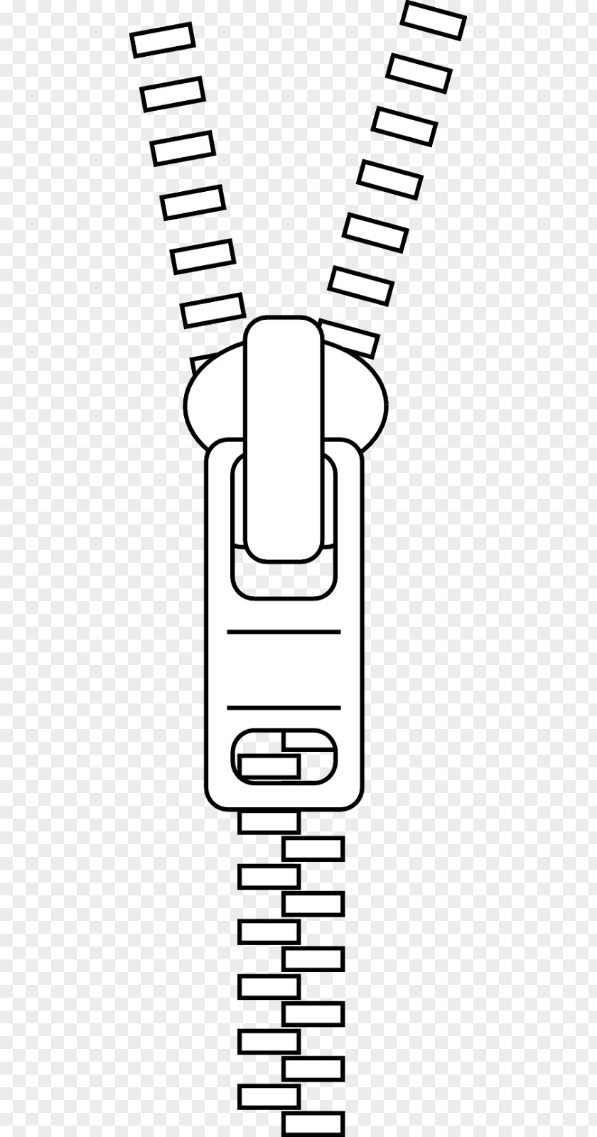 Zipper Cliparts Coloring Book Clip Art PNG