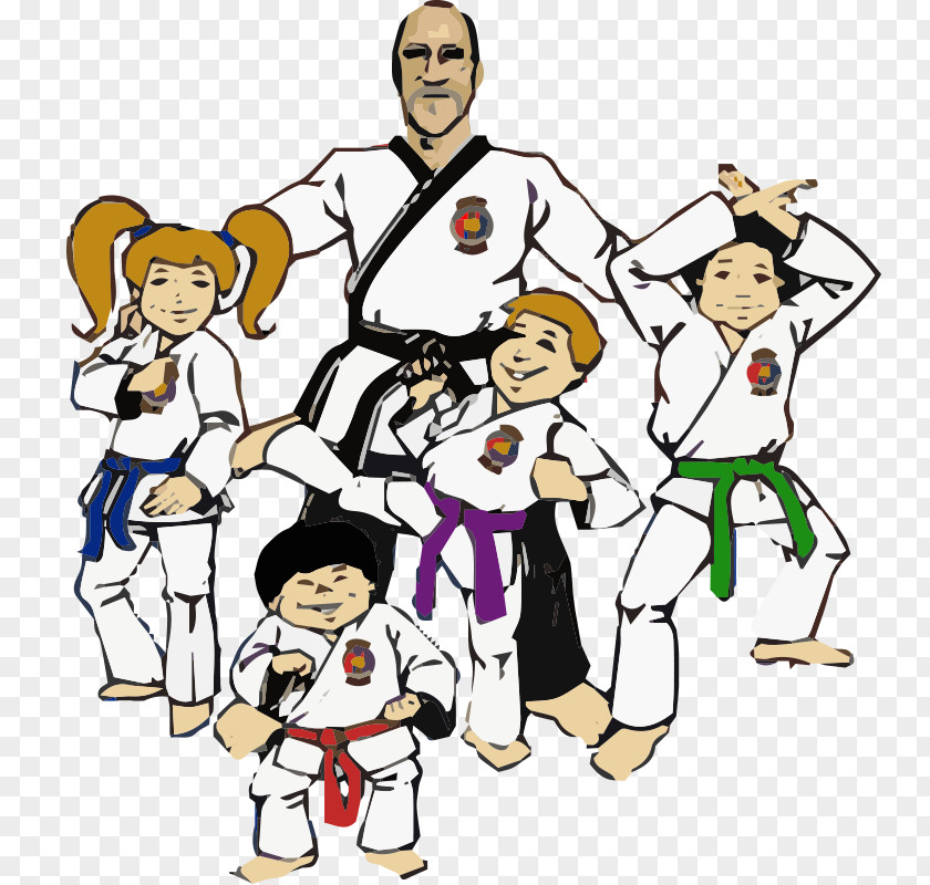 Cartoon Taekwondo American Association Martial Arts Karate Black Belt PNG
