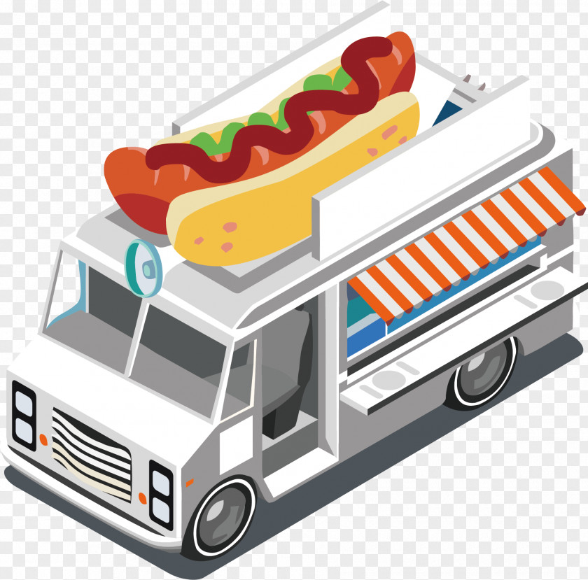 Hot Dog Fast Food Street Truck PNG dog food truck, hotdog clipart PNG